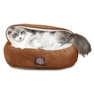 Suede Canopy Cat Bed