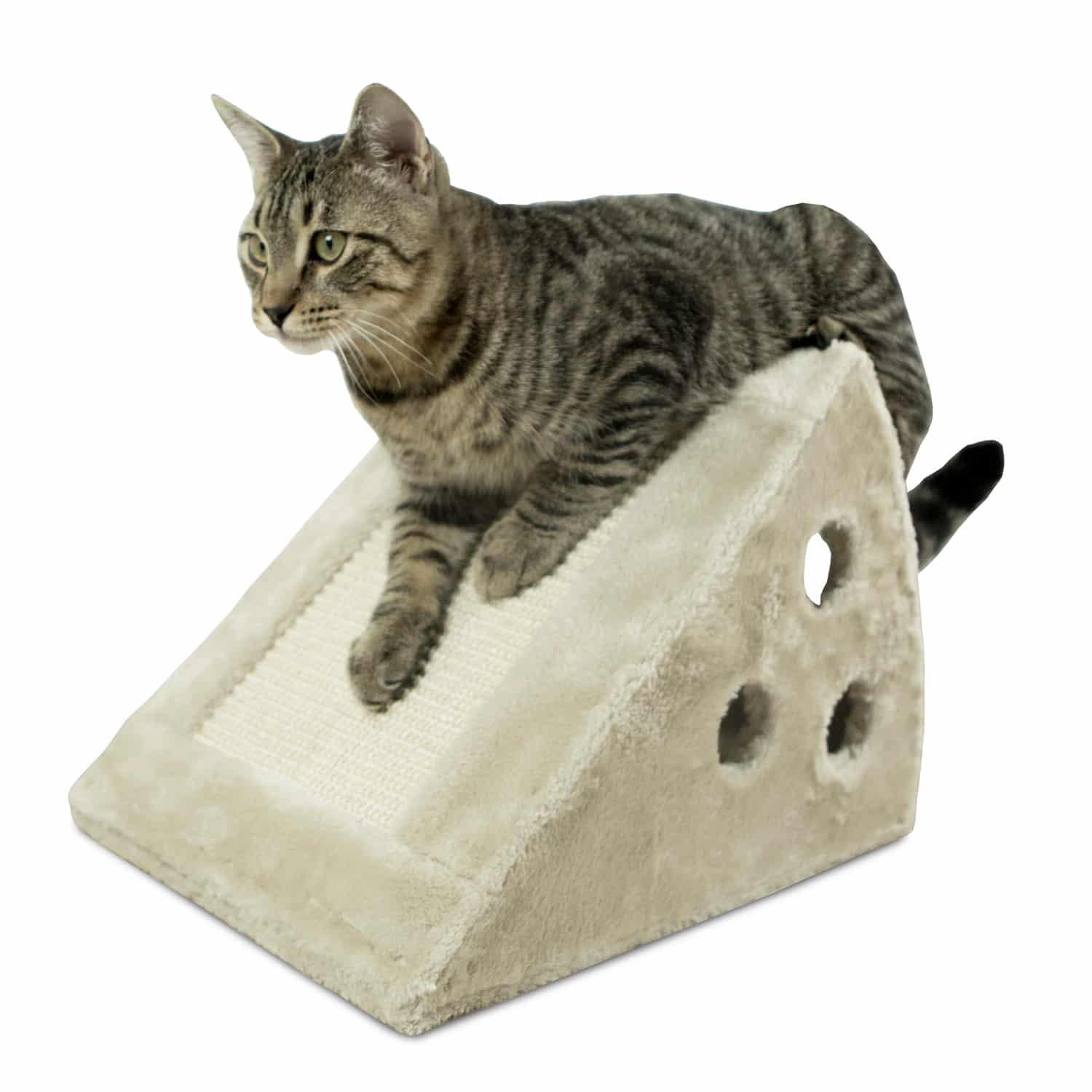 Majestic Pet Scratch N Nap Cat Scratcher Cheese Wedge Scratcher