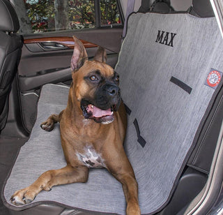 Gray Back Seat Cover - Personalized