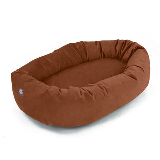 Suede Bagel Dog Bed