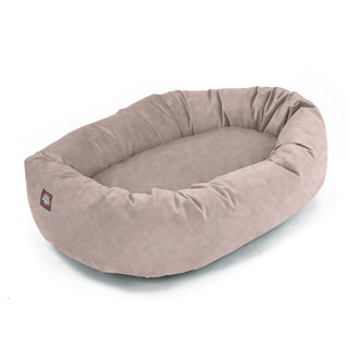 Suede Bagel Dog Bed