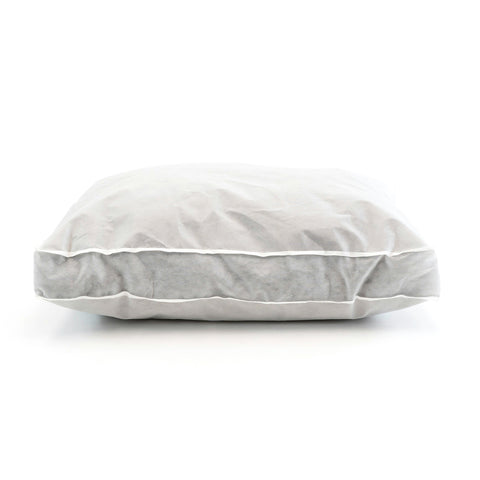 Custom size replacement dog bed insert, polyester fiber or shredded memory foam fill