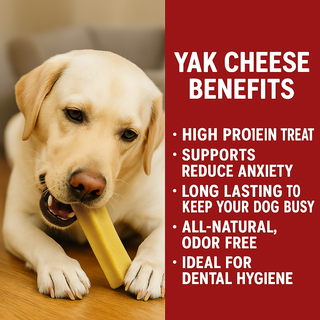 Yak Cheese Chews for Dogs - Large 4.4oz to 4.8oz